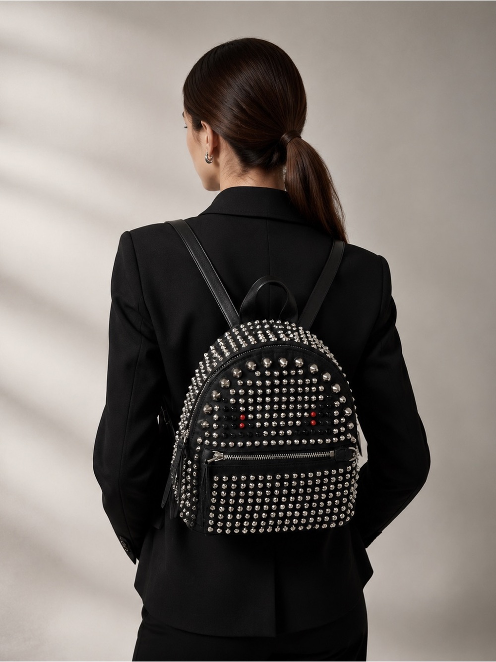 Authentic FENDI Black Nylon
Monster Studs Mini Black
Backpack